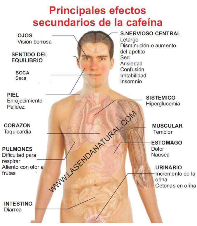efectos secundarios cafeina