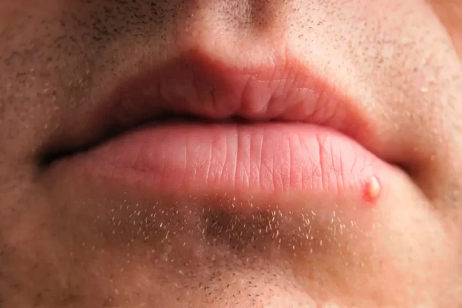 acne en los labios