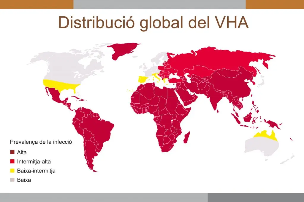 hepatitis A en el mundo